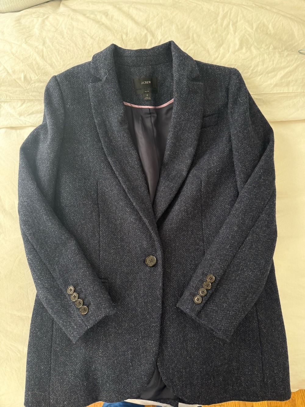 J. Crew Women's Dark Navy Tailored Blazer